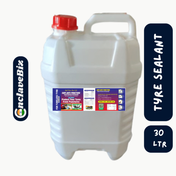 Tyre Sealant – 30 L CAN 1 PC | Instant & Value: Long-lasting, cost-effective Puncture Repair for Tubeless Tyres
